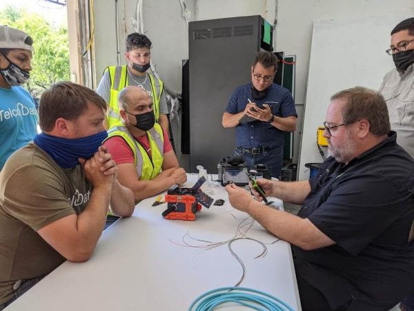 Fibre optic cabling termination